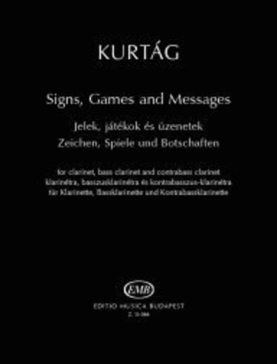 Cover for Gyorgy Kurtag · Signs Games &amp; Messages Clarinet (Pocketbok) (2018)