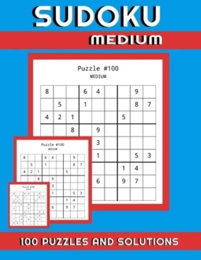 Cover for DLM Designs · SUDUKO Medium 100 Puzzles and Solutions (Paperback Book) (2021)
