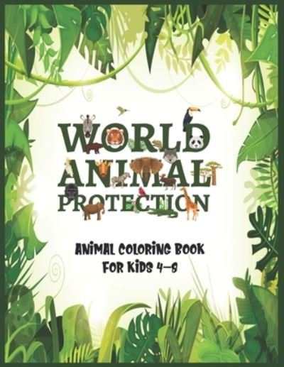 Cover for Bhabna Press House · World animal protection- animal coloring book for kids 4-8 (Paperback Bog) (2020)
