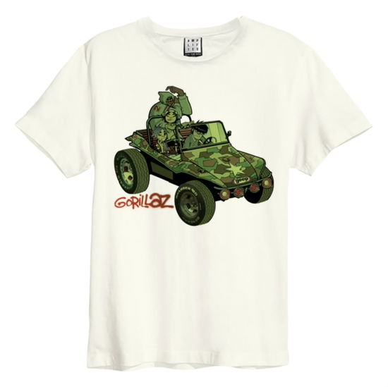 Cover for Gorillaz · Gorillaz - Geep Amplified Large Vintage White T Shirt (T-shirt)