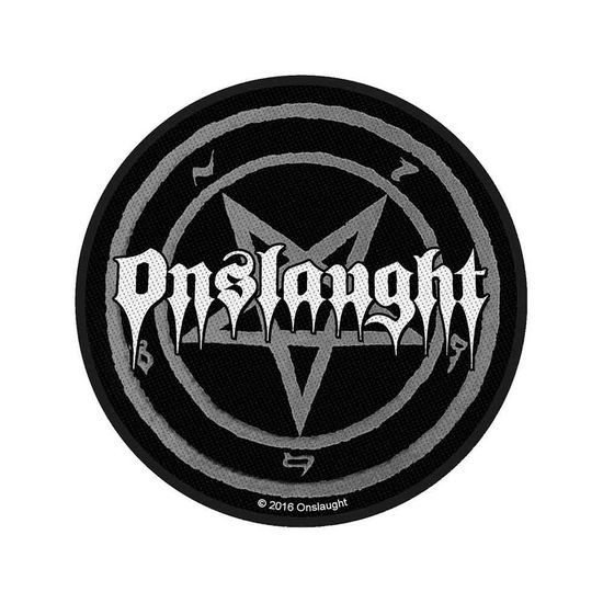 Onslaught Standard Woven Patch: Pentagram - Onslaught - Merchandise - PHD - 5055339772666 - 19. August 2019