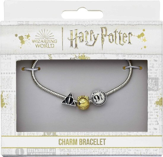 HARRY POTTER - Bracelet with 3 Charms - Silver Pla - Harry Potter - Merchandise -  - 5055583449666 - 