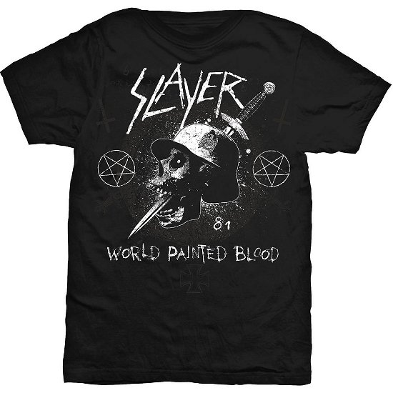 Slayer Unisex T-Shirt: Dagger Skull - Slayer - Merchandise - Global - Apparel - 5055979916666 - 17. januar 2020