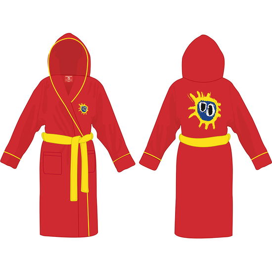 Cover for Primal Scream · Primal Scream Unisex Bathrobe: Screamadelica (Red &amp; Yellow) (Back Print) (Small - Medium) (CLOTHES) [size M] [Red - Unisex edition] (2021)