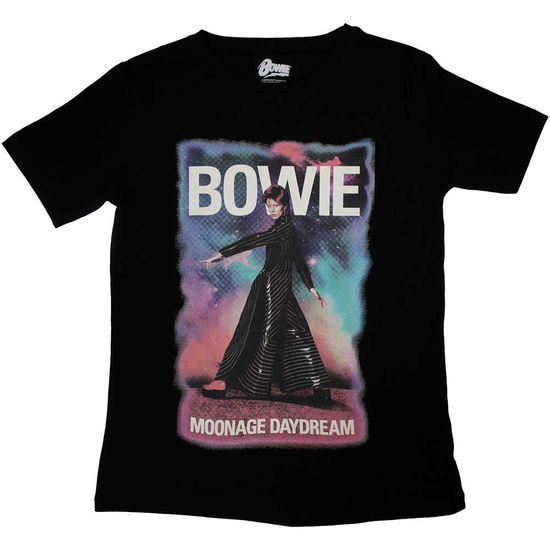 David Bowie Ladies T-Shirt: Moonage 11 Fade - David Bowie - Gadżety -  - 5056737214666 - 17 listopada 2023