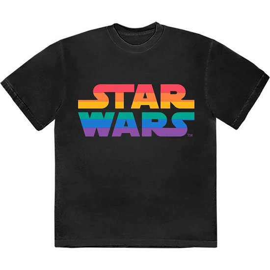 Cover for Star Wars · Star Wars Unisex T-Shirt: Rainbow Logo (T-shirt) [size S]