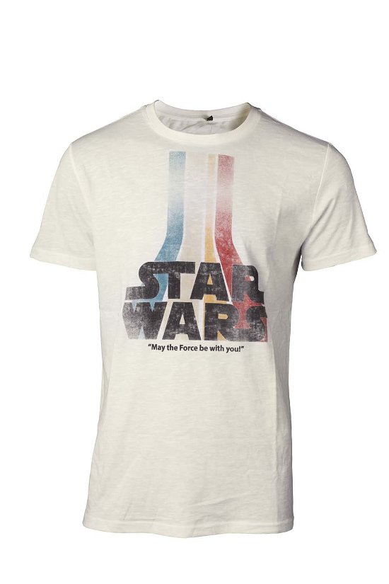 Cover for Star Wars · Star Wars - Retro Rainbow Logo White (T-Shirt Unisex Tg. S) (CLOTHES)
