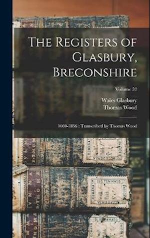 Cover for Glasbury Wales (Parish) · Registers of Glasbury, Breconshire (Book) (2022)