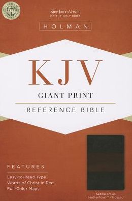 Cover for Broadman &amp; Holman Publishers · Giant Print Reference Bible-kjv (Leather Book) [Saddle Brown Imitation] (2013)