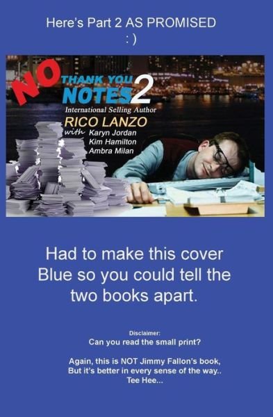 Cover for Rico Lanzo · No Thank You Notes 2 (Paperback Bog) (2012)