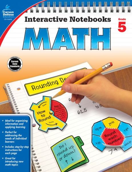 Math, Grade 5 - Carson-dellosa Publishing - Książki - Carson Dellosa Publishing Company - 9781483824666 - 16 lipca 2015