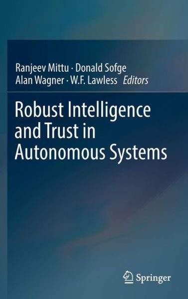 Cover for Sofge · Robust Intelligence and Trust in Autonomous Systems (Hardcover Book) [1st ed. 2016 edition] (2016)