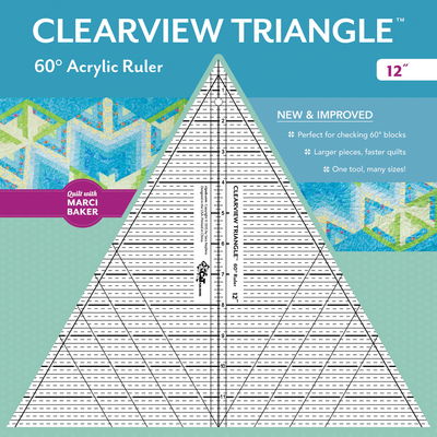 Clearview Triangle (TM) 60 Degrees Acrylic Ruler - 12" - Marci Baker - Merchandise - C & T Publishing - 9781617452666 - 10. marts 2016