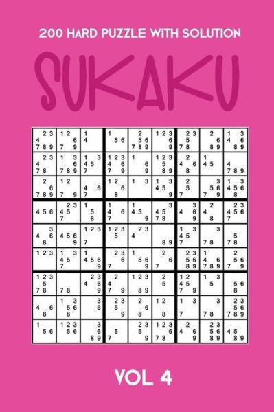 Cover for Tewebook Sukaku Puzzle · 200 Hard Puzzle With Solution Sukaku Vol 4 (Taschenbuch) (2019)
