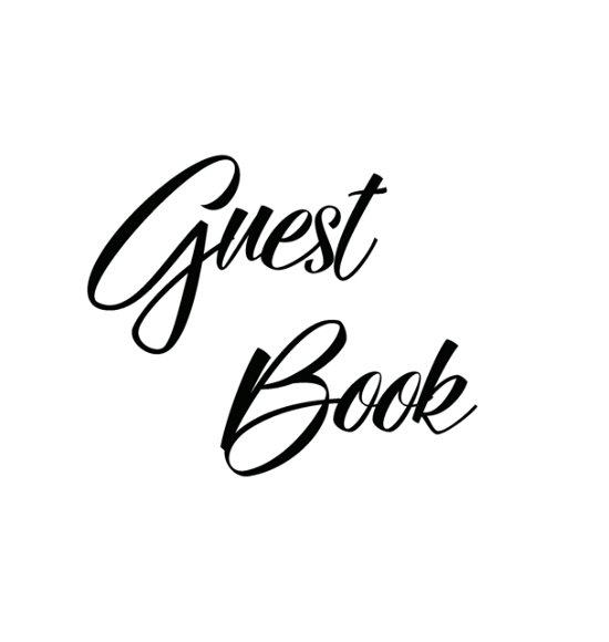 Cover for Lollys Publishing · Black Guest Book, Weddings, Anniversary, Party's, Special Occasions, Memories, Christening, Baptism, Visitors Book, Guests Comments, Vacation Home Guest Book, Beach House Guest Book, Comments Book, Wake, Funeral and Visitor Book (Hardback) (Hardcover Book) (2019)