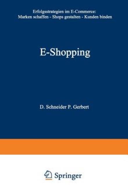 Cover for Dirk Schneider · E-Shopping (Paperback Book) [Softcover reprint of the original 1st ed. 1999 edition] (2012)