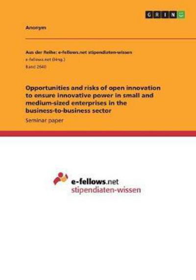 Cover for Anonym · Opportunities and risks of open (Book) (2018)