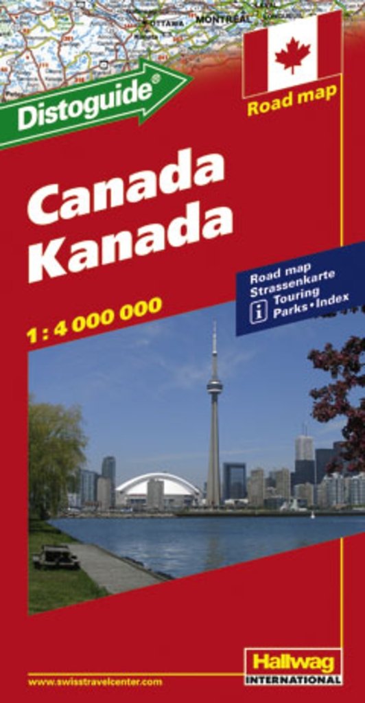 Cover for Hallwag International · Canada (Kort) [Folde ud bog] (2018)