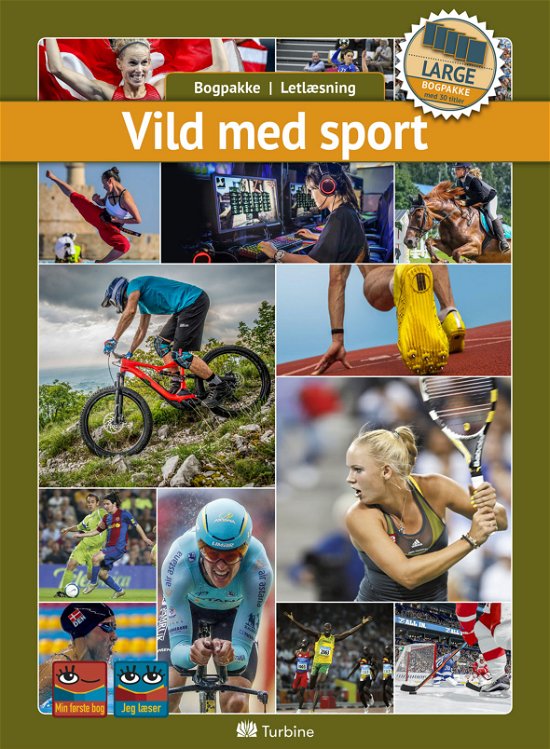 Cover for Bogpakke, letlæsning, fakta · Bogpakke: Vild med sport (LARGE 30 bøger) (Hardcover Book) [1st edition] (2021)