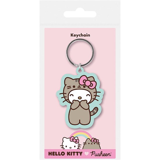Pusheen: Pusheen / Hello Kitty · Dress Up Rubber Keychain (Portachiavi)  (MERCH)