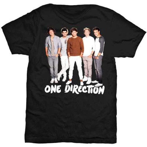 One Direction Ladies T-Shirt: New Standing (Skinny Fit) - One Direction - Merchandise - Global - Apparel - 5055295365667 - 