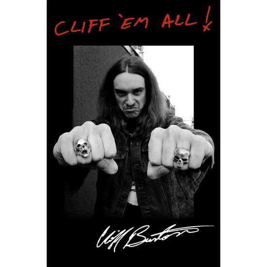 Cover for Metallica · Metallica Textile Poster: Cliff 'Em All (Plakat)