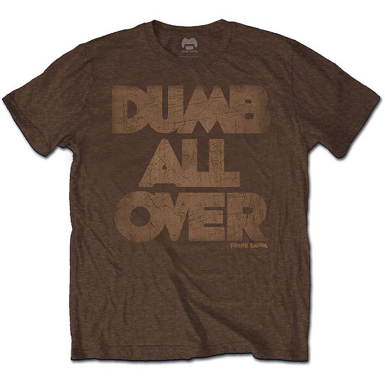 Cover for Frank Zappa · Frank Zappa Unisex T-Shirt: Dumb All Over (T-shirt) [size S] [Brown - Unisex edition]