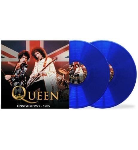 Cover for Queen · Onstage 1977-1985 (Blue Vinyl) (LP) (2020)
