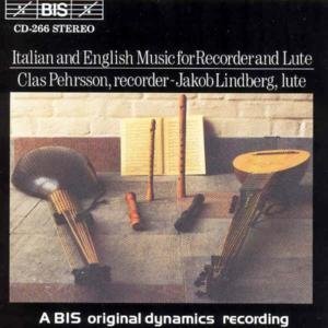 Cover for Italian &amp; English Recorder &amp; Lute Music / Various (CD) (1994)