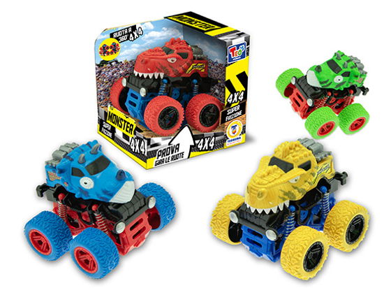 Cover for Teorema: Teo's · Teorema: Teo's - Monster Dino 4x40 Off Road 4 Modelli Ass Frizione - Open Touch Box (Toys)