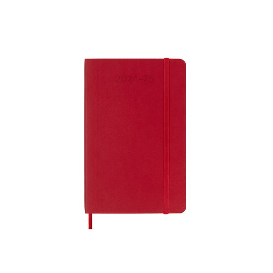 Cover for Moleskine · Moleskine 2025 18-Month Weekly Pocket Softcover Notebook: Scarlet Red (Paperback Book) (2024)