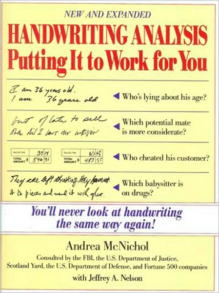 Cover for Andrea McNichol · Handwriting Analysis (Paperback Book) [Revised and Expanded edition] (1994)