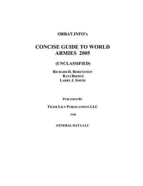 Cover for Richard B Borenstein · Concise World Armies 2005 (Paperback Book) (2004)