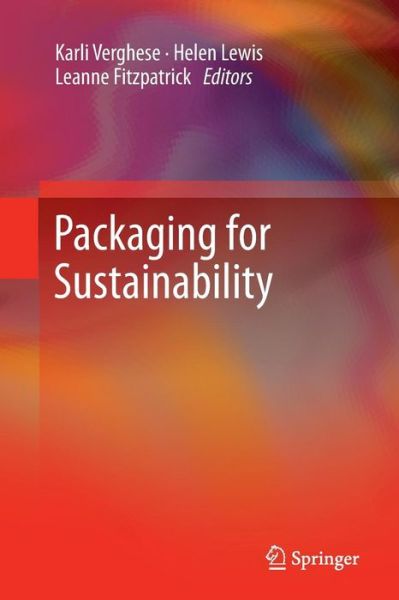 Cover for Karli Verghese · Packaging for Sustainability (Pocketbok) [2012 edition] (2014)