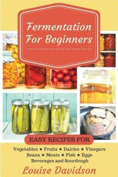 Cover for Louise Davidson · Fermentation for Beginners Easy Recipes for Vegetables, Fruits, Dairies, Vinegars, Beans, Meats, fish, Eggs, Beverages and Sourdough (Pocketbok) (2017)