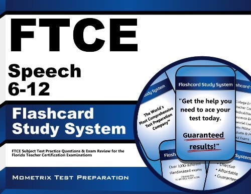 Cover for Ftce Exam Secrets Test Prep Team · Ftce Speech 6-12 Flashcard Study System: Ftce Test Practice Questions &amp; Exam Review for the Florida Teacher Certification Examinations (Cards) (Paperback Book) [Flc Crds edition] (2023)