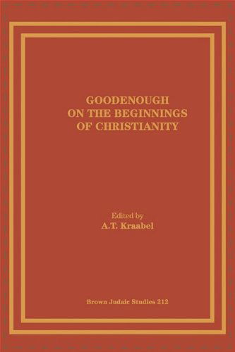 Cover for A. T. Kraabel · Goodenough on the Beginnings of Christianity (Taschenbuch) (1990)