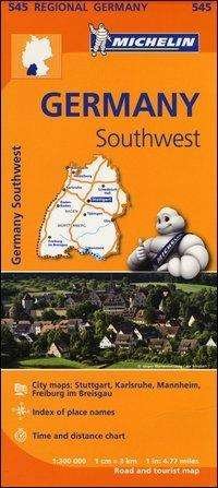 Cover for Michelin · Germany Southwest - Michelin Regional Map 545: Map (Map) (2013)