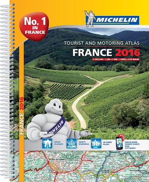 Cover for Michelin · Frankrike 2016 Atlas Michelin A4 : 1:200000 (Spiralbog) (2015)