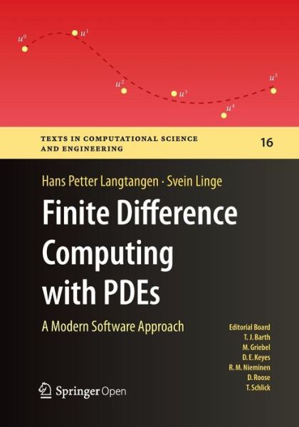 Cover for Hans Petter Langtangen · Finite Difference Computing with PDEs: A Modern Software Approach - Texts in Computational Science and Engineering (Paperback Book) [Softcover reprint of the original 1st ed. 2017 edition] (2018)