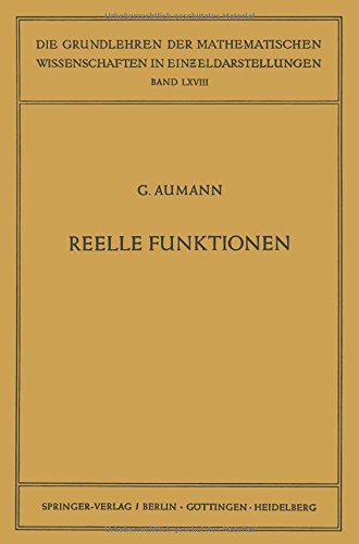 Cover for Georg Aumann · Reelle Funktionen - Grundlehren Der Mathematischen Wissenschaften (Springer Hardcover) (Paperback Book) (2012)