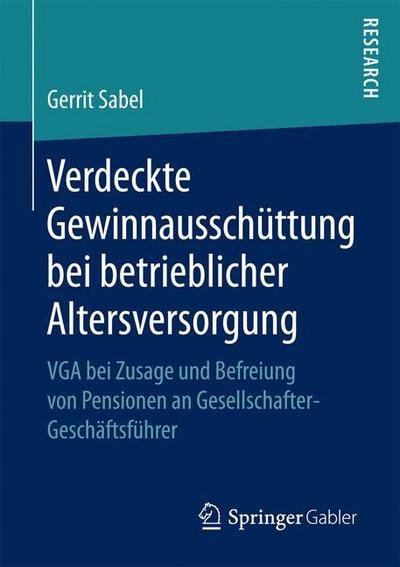 Cover for Sabel · Verdeckte Gewinnausschüttung bei (Book) (2017)