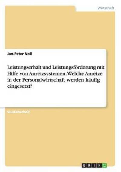 Cover for Noll · Leistungserhalt und Leistungsförde (Book) (2016)