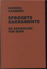 Cover for Giorgio Agamben · Homo sacer.: Sprogets sakramente (Hardcover Book) [1. Painos] [Lærredsindbundet] (2012)