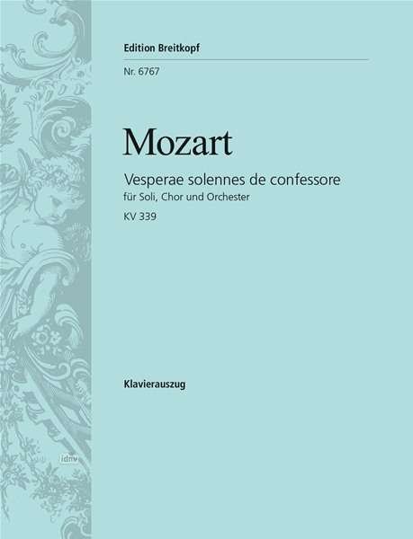 Cover for Wolfgang Ama Mozart · Vesperae Solennes De Confessore Kv 339 - Breitkopf Hrtel (N/A)
