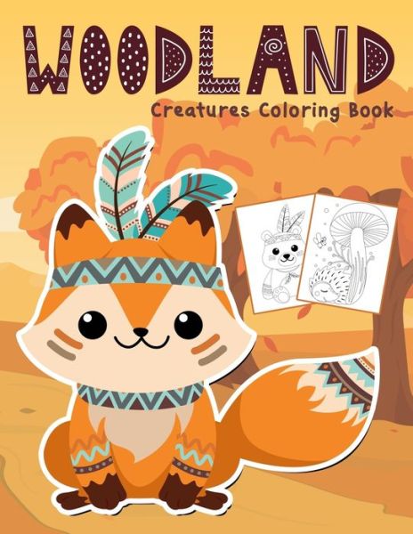 Cover for Nick Marshall · Woodland Creatures Coloring Book: Amazing Woodland Animals Colouring Book - Kids Coloring Book (Paperback Book) (2020)