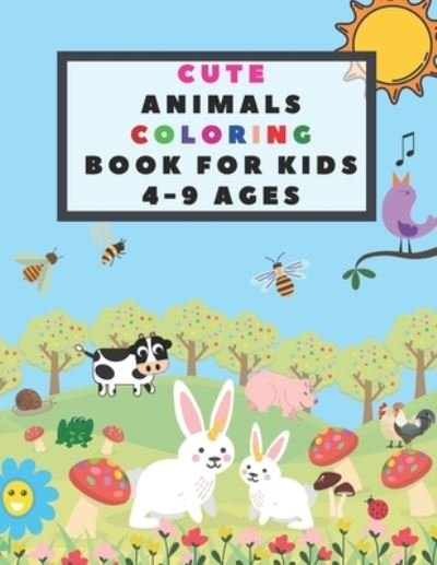 Cute Animals Coloring Book for Kids 4-9 Ages - Qestro Restro - Boeken - Independently Published - 9798597559667 - 19 januari 2021