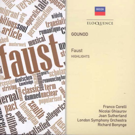 Cover for Richard Bonynge · Gounod: Faust Highlights (CD) (2015)