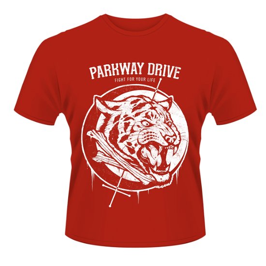 Cover for Parkway Drive · Tiger Bones (T-shirt) [size S] [Red edition] (2014)