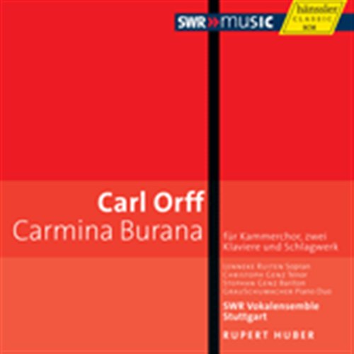 Carmina Burana - Orff / Ruiten / Genz / Swr Vokalensemble Stuggart - Muzyka - SWR - 4010276024668 - 25 października 2011